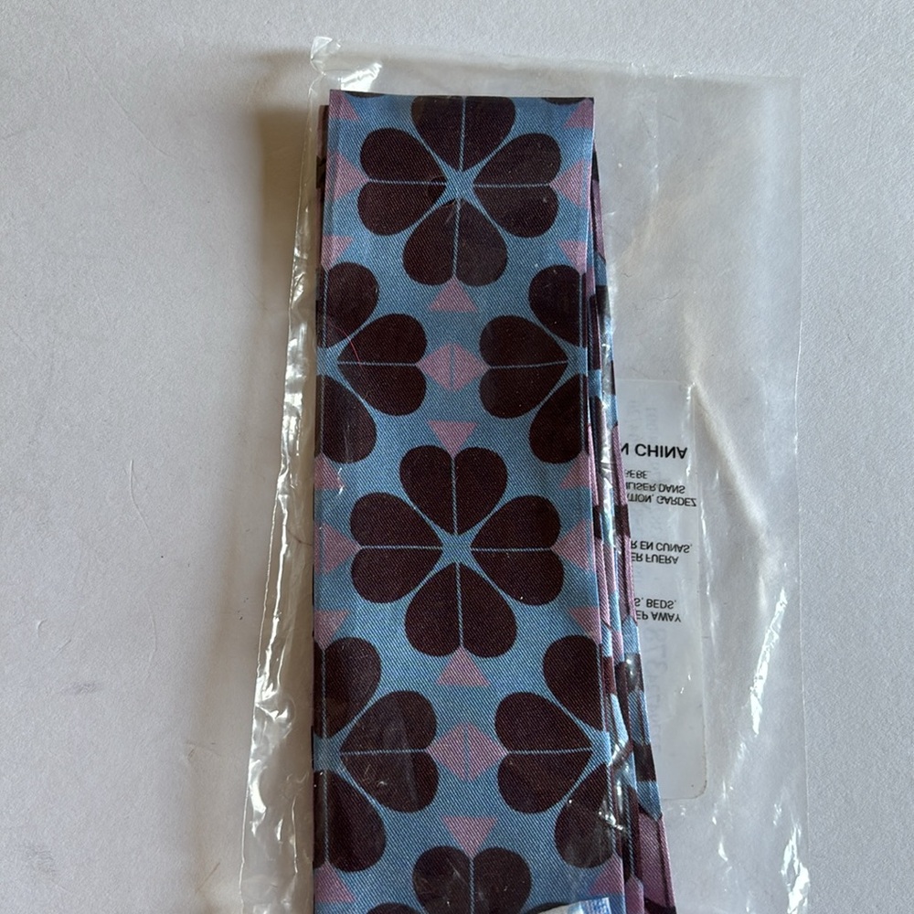 Kate Spade "Spade Flower" skinny scarf